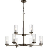 Zire Chandelier — 32", Brushed Oil Rubbed Bronze