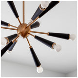 Zodiac Chandelier 34'' Aged Brass