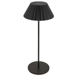 Zola Portable Table Lamp Black By Kuzco Front View