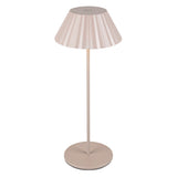Zola Portable Table Lamp Moonstone Gray By Kuzco Front View