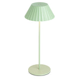 Zola Portable Table Lamp Sage Green By Kuzco Front View