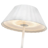 Zola Portable Table Lamp White By Kuzco Detailed View