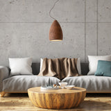 Zyon Ceramic Pendant Light Cynnamon By Geo Contemporary - Lifestyle View1