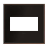 Adorne 2 Gang Cast Metal Wall Plate by Legrand Adorne, Finish: Black Nickel, Brushed Black Nickel, Brushed Satin Brass-Legrand Adorne, Brushed Stainless Steel, Coffee-Legrand Adorne, Matt Antique Copper-Legrand Adorne, Oiled Rubbed Bronze, Satin Black-Kichler, Nickel Satin, , | Casa Di Luce Lighting