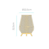 Bossa Portable Table Lamp - dimensions diagram