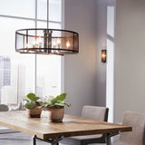 Titus Drum Round Chandelier lifestyle 1
