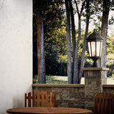Courtyard Outdoor Post Lantern Light lifestyle 2