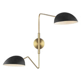 Jane Task Wall Light by ED by Ellen DeGeneres, Finish: Midnight Black, White Matte, Number of Lights: 1, 2, | Casa Di Luce Lighting