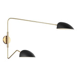 Jane Task Wall Light by ED by Ellen DeGeneres, Finish: Midnight Black, White Matte, Number of Lights: 1, 2, | Casa Di Luce Lighting