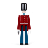 Kay Bojesen Guardsman With Sword, Red/Blue/White, H: 8.9" By Kay Bojesen