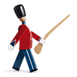Kay Bojesen Guardsman With Gun, Red/Blue/White, H: 8.9" By Kay Bojesen