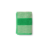 JUNA Check Towels, Green/Sand By JUNA