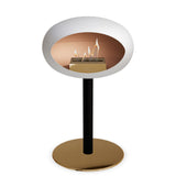 Le Feu Steel Low Dome <br>White