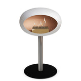 Le Feu Steel Low Dome <br>White