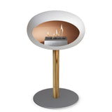 Le Feu Steel Low Dome <br>White