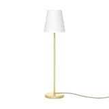 Lola Slim Floor Lamp - Brass, Hemp Cable