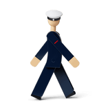 Kay Bojesen Marine, Dark Blue/White, H: 8.1" By Kay Bojesen