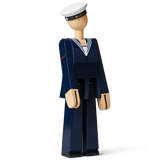 Kay Bojesen Marine, Dark Blue/White, H: 8.1" By Kay Bojesen