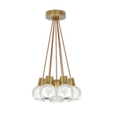 Mina Multi Light Pendant by Tech Lighting, Finish: Aged Brass, Color: Copper Cord, Number of Lights: 7-Light | Casa Di Luce Lighting