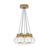 Mina Multi Light Pendant by Tech Lighting, Finish: Aged Brass, Color: Gray Cord, Number of Lights: 7-Light | Casa Di Luce Lighting