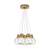 Mina Multi Light Pendant by Tech Lighting, Finish: Aged Brass, Color: White Cord, Number of Lights: 7-Light | Casa Di Luce Lighting