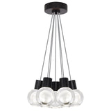 Mina Multi Light Pendant by Tech Lighting, Finish: Black, Color: Gray Cord, Number of Lights: 7-Light | Casa Di Luce Lighting