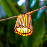 Okinawa Solar String Lights - lit shade close-up