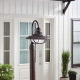 Harvest Ridge Outdoor Post Dome Post Lantern Light lifestyle 1