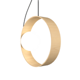 Sfera Pendant Light By Accord, Color: Maple, ,| Casa Di Luce Lighting
