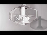 Vetreria Vistosi presents STONE characterised by almost sculpted volumes