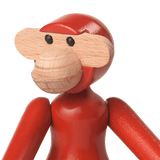 Kay Bojesen Vintage Monkey, Mini, Red, H: 3.7" By Kay Bojesen