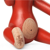 Kay Bojesen Vintage Monkey, Mini, Red, H: 3.7" By Kay Bojesen