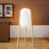 Rocket Floor Lamp - Large, lit in a living room