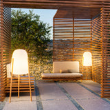 Rocket Floor Lamp - Large, in a garden pergola
