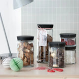 Rosendahl Grand Cru Storage Jar, Black By Rosendahl