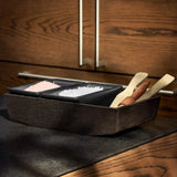 Rosendahl RÅ Condiment Caddy, Thermo Ash, H: 3" By Rosendahl