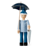 Kay Bojesen Sandman, Blue/Light Blue, H: 8.3" By Kay Bojesen