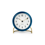 Arne Jacobsen Station Table Clock, H: 4.7" White/Black By Arne Jacobsen