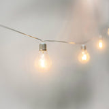 Stella Solar String Lights - lit bulbs