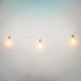 Stella Solar String Lights - lit, close view