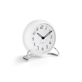 Arne Jacobsen LK Table Clock, White, Ø: 4.3" By Arne Jacobsen