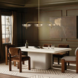 Fiorello 54-inch 9-light Brushed Gold Linear Chandelier with Smoked Amber Glass Shades