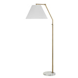 Claire Floor Lamp Dark Antique Brushed Brass By Renwil