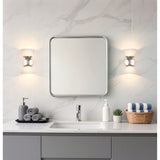 Tremolo 11-inch 2-light Brushed Nickel and Polished Nickel Vanity Light with Etched Opal Glass