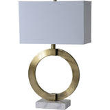 Skylar Table Lamp Antique Brass By Renwil