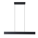 Falsetto 40–73-inch 3-light Textured Black 3CCT LED Expandable Linear Chandelier