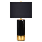 The Tuxedo Table Lamp Black And Gold By Renwil