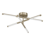 Overture 24-inch 6-light Champagne Gold 5CCT LED Chandelier