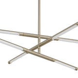 Overture 24-inch 6-light Champagne Gold 5CCT LED Chandelier