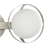 Parker 16-inch 2-light Brushed Nickel Vanity Light with Etched Opal Glass Shades